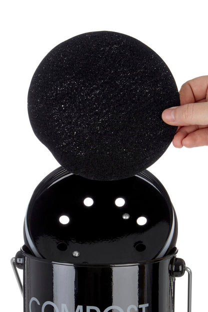 Black Compost Bin With Handle