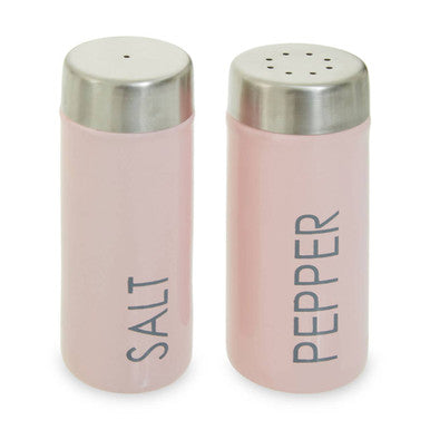 Liberty Light Pink Enamel Salt And Pepper Set