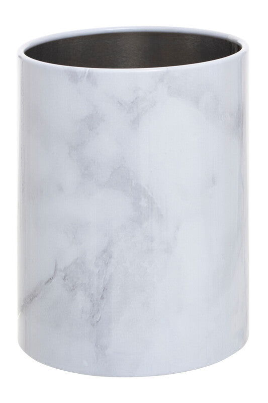 Easton White Marble Effect Utensil Holder