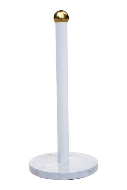 Easton White Marble Effect and Gold  Kitchen Roll Holder