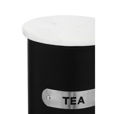 Liberty Black Enamel Tea Canister