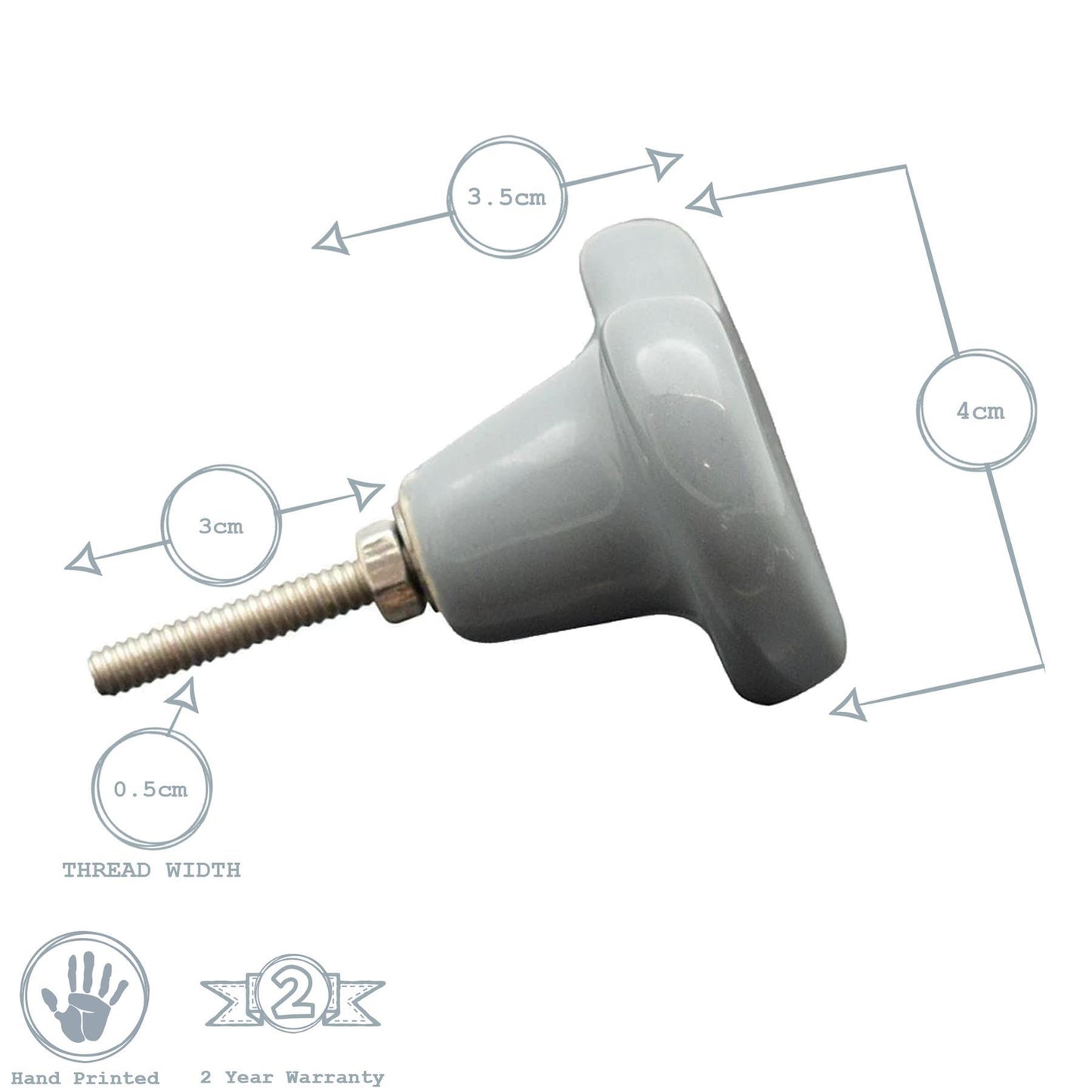 Heart Ceramic Cabinet Knob