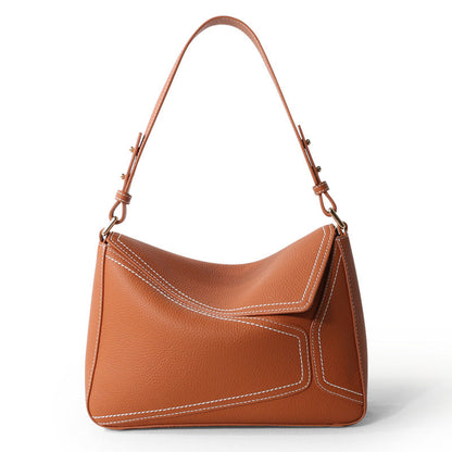 Leather Messenger Bag | Premium Cowhide Shoulder Bag