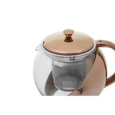 Fuso Stainless Steel Teapot With Copper Finished Infuser