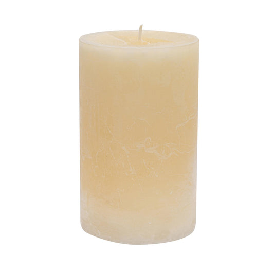 14.5cm Vanilla Round Pillar Candle