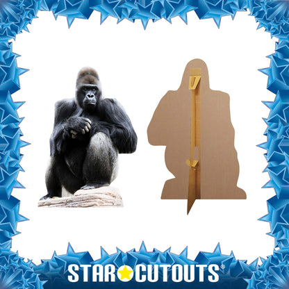 SC067 Gorilla Cardboard Cut Out Height 131cm