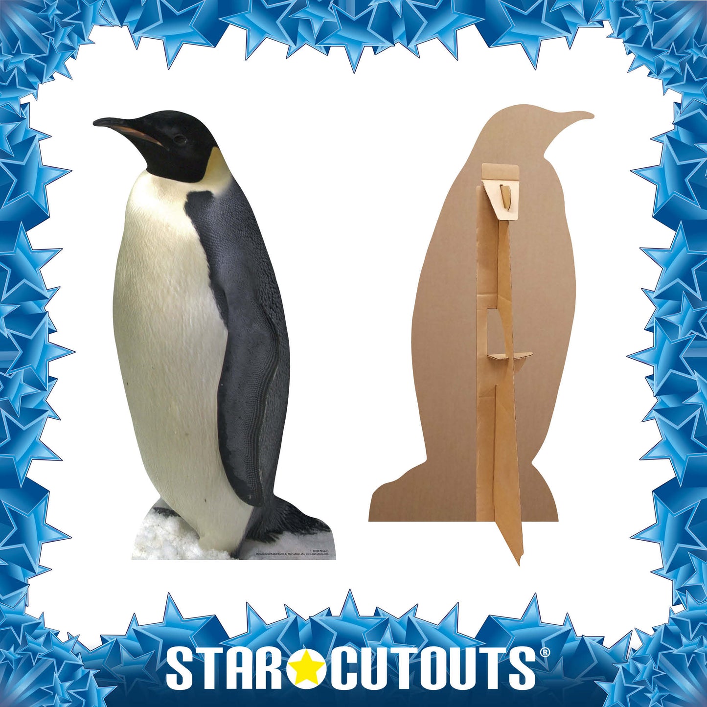SC068 Penguin Cardboard Cut Out Height 90cm