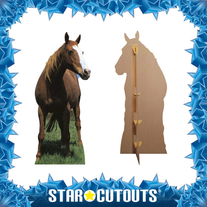 SC070 Mustang - Horse Cardboard Cut Out Height 190cm