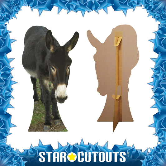SC071 Donkey Cardboard Cut Out Height 130cm