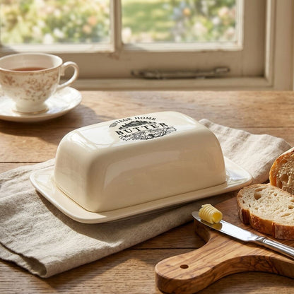 Vintage Home Cream Butter Dish