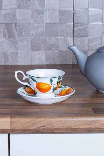Orchard Fruits Orange Grove Cup And Saucer