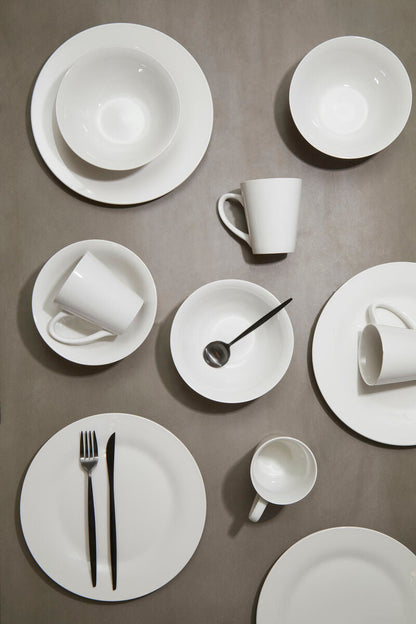 Elmira 12 Piece White Porcelain Dinner Set