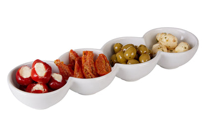 Dela 4 Section Snack Dish