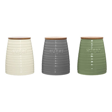 Winnie Green Dolomite Sugar Canister