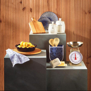Charm White Dolomite Biscuit Canister