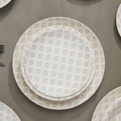 Maya Grey And White 12 Pc Dinner Set