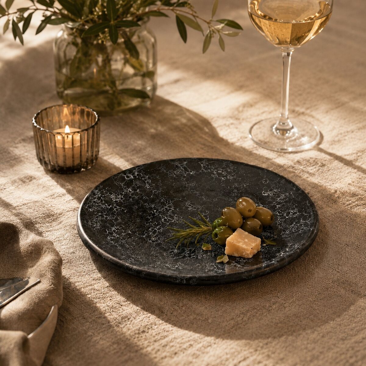 Hygge Small Marble Effect Side Plate