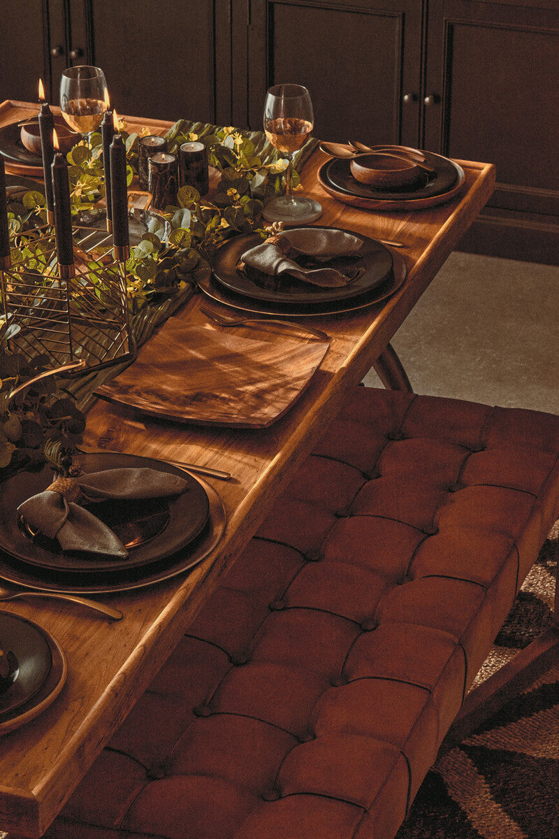 Hygge Black Stoneware Dinner Plate