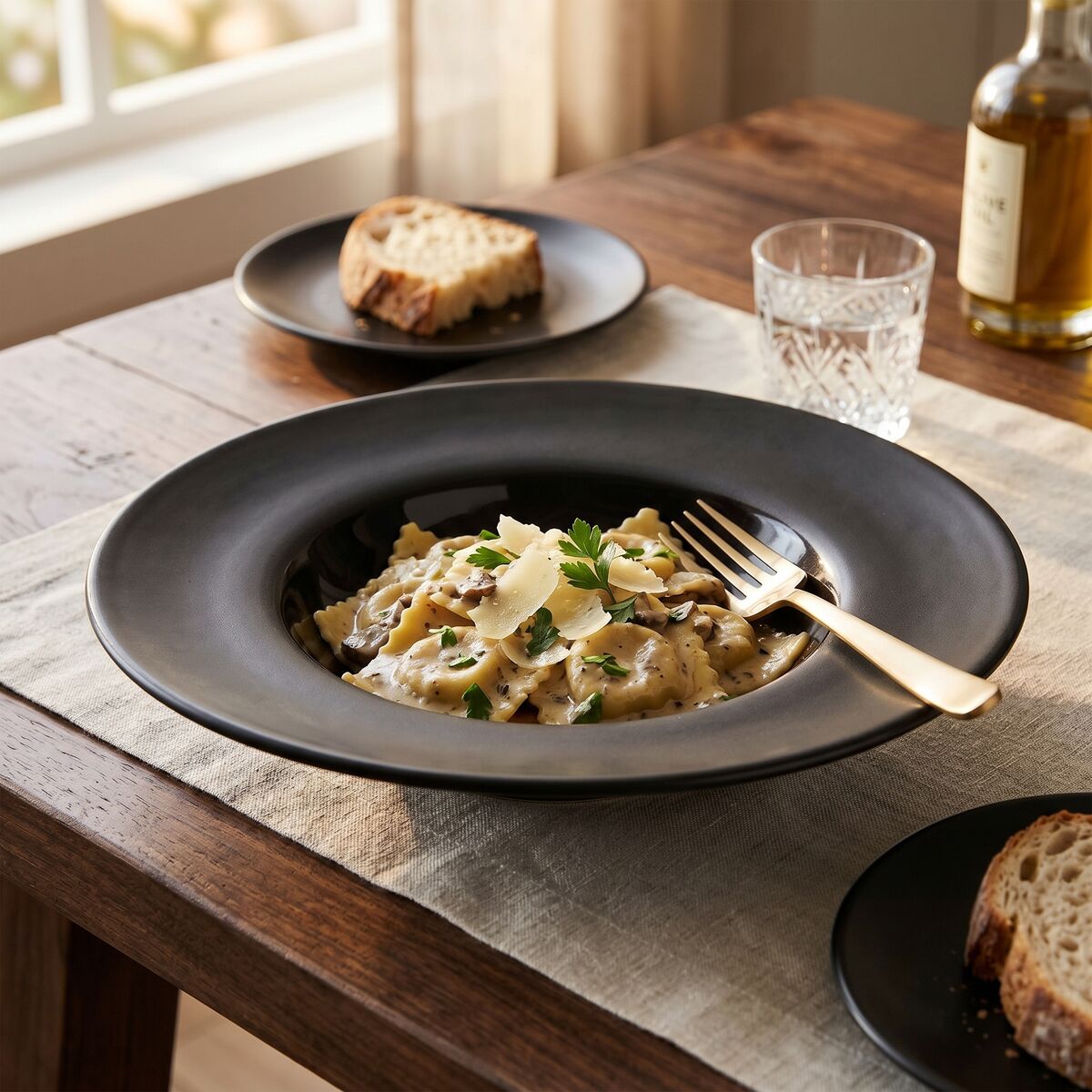Hygge Black Pasta Bowl