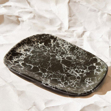 Hygge Small Black Marble Effect Serving Platter