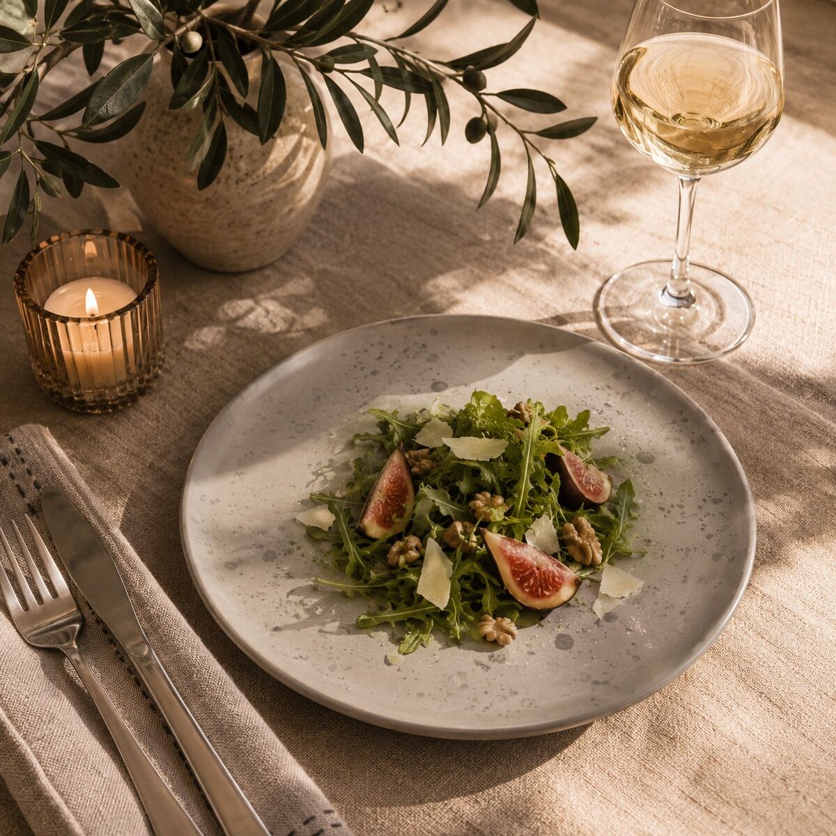 Hygge Grey Salad Plate