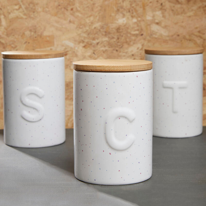 Fenwick Coffee Canister With Bamboo Lid