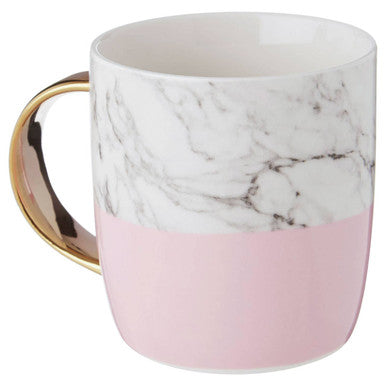 Mimo Pastel Pink S Letter Monogram Mug