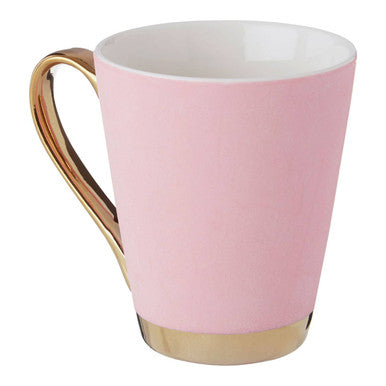 Frosted Deco Pink Monogram Mug, M