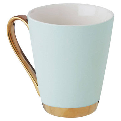 Mimo Green Frosted Deco A Letter Monogram Mug