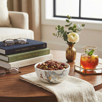 Marble Luxe Snack Bowl