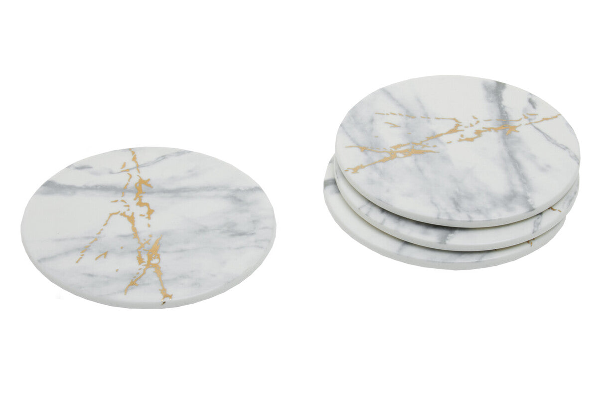 Marble Luxe Set Of 4 Coasters