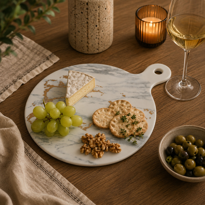 Marble Luxe Cheese Paddle
