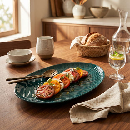 Bali Dark Green Serving Plate