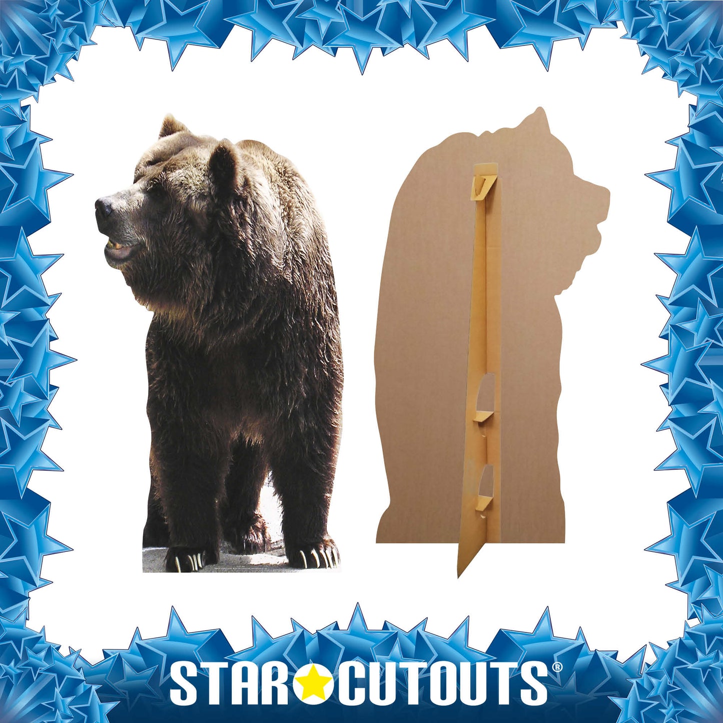 SC072 Bear Cardboard Cut Out Height 165cm