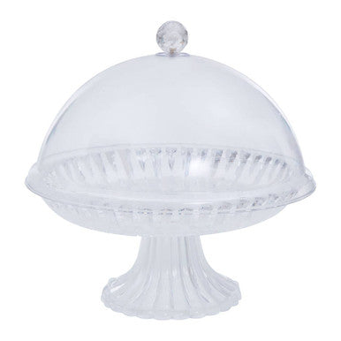 Faye Clear Acrylic Cake Stand With Dome