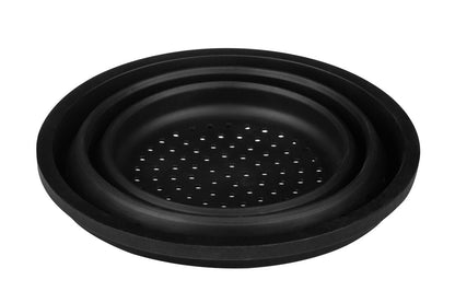 Zing Black Silicone Colander and Food Steamer