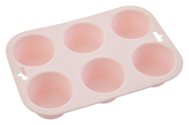 Zing Pastel Pink 6 Cup Muffin Mould