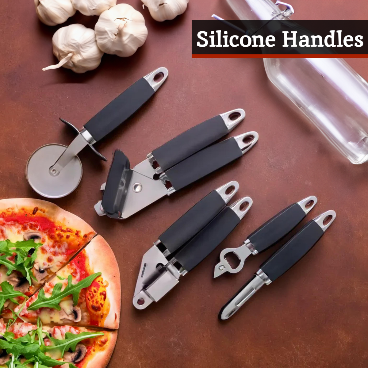Barron Five Piece Kitchen Gadget Set with Stand
