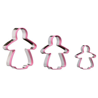 Sucre Gingerbread Lady 3 Piece Cutter Set