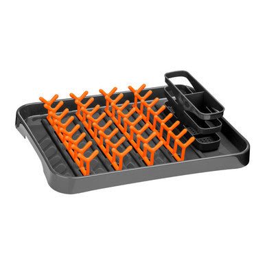 Laurie Grey And Orange Dish Drainer