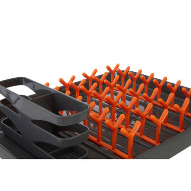 Laurie Grey And Orange Dish Drainer