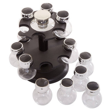 Luciano 2 Tier 14 Bottle Revolving Spice Rack