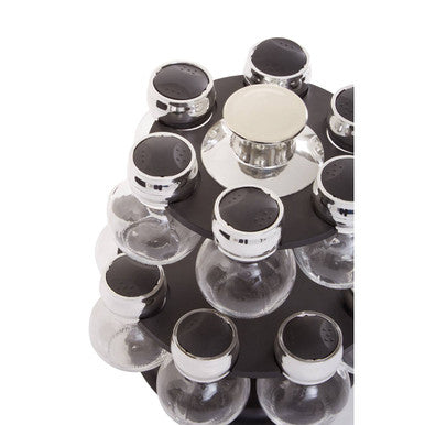 Luciano 2 Tier 14 Bottle Revolving Spice Rack