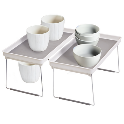 Romm Set Of Two Foldable Cabinet Racks