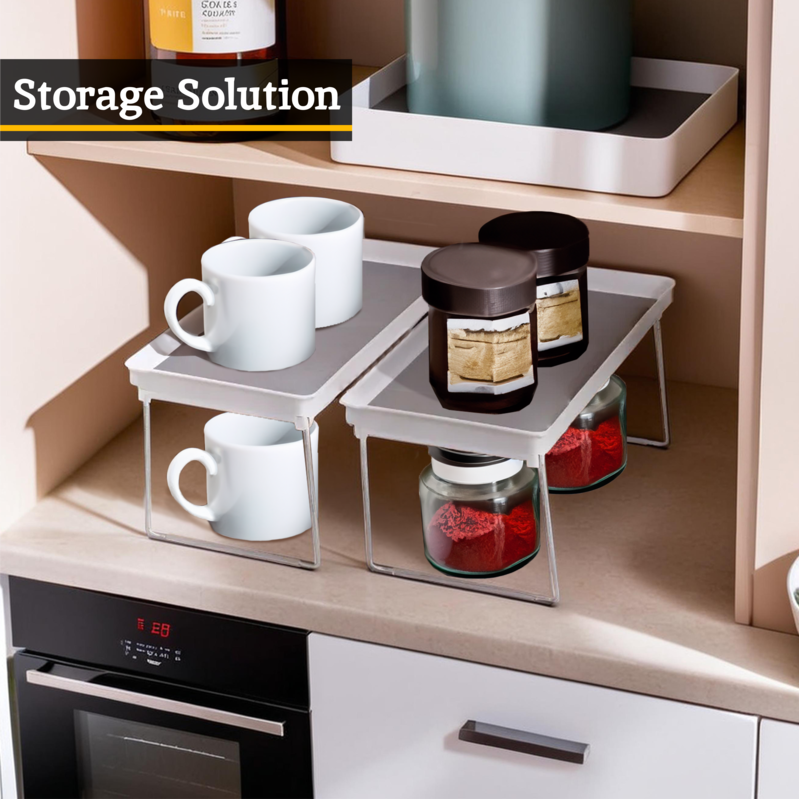 Romm Set Of Two Foldable Cabinet Racks