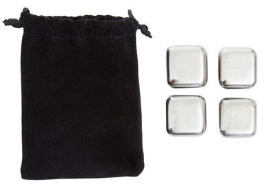 Patrin Set Of 4 Stainless Steel Whisky Stones