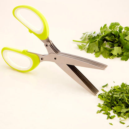 Tyri Lime Green and White Herb Scissors