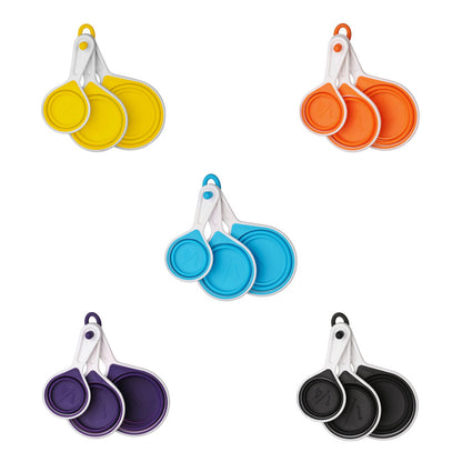 Zing Blue Collapsible Silicone Measuring Cups