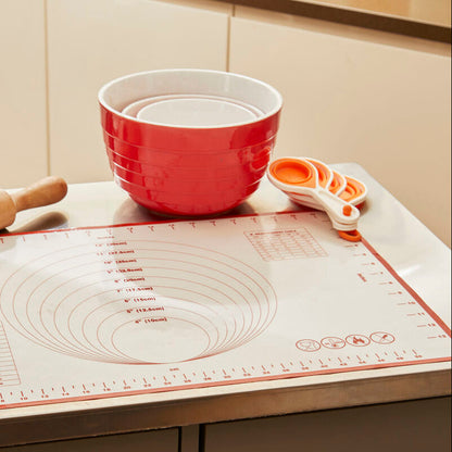 Zing Set Of 4 Collapsible Orange Silicone Measuring Cups