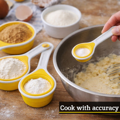 Zing Yellow Collapsible Silicone Measuring Cups